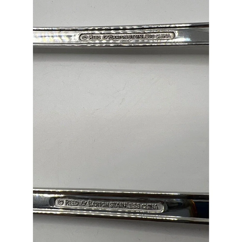 2 PIECE SERVING SET Reed & Barton Stainless (Arlington Newton?) Great Shape!